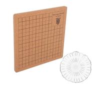 SEWACC 1 Juego Tablero de Macramé Diy de Corcho con Pines T para Principiantes Base de Ligera y Portátil para Manualidades Familia y Clases de