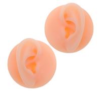 SEWACC 1 Par De Estantes De Presentación De Joyería Modelo De Oreja De Silicona Modelo De Oreja Humana Realista Piercing De Silicona Modelo De Oreja Exhibición De Joyería Modelo De Oreja