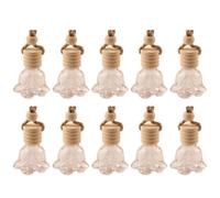 SEWACC 10 Botellas Difusoras Colgantes de Vidrio para Coche 10ml Purificación de Aire y Colgante Decorativo para Aromaterapia en Vehículo