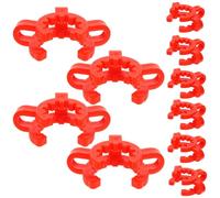 SEWACC 10 Clips De Plástico Para Laboratorio Cónica Estándar, Abrazaderas Keck Resistentes Al Calor Alta Precisión Para Síntesis Orgánica En Laboratorios Químicos