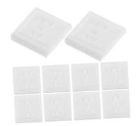 SEWACC 10 Juegos Miniature Building Kit with Realistic Dollhouse Switches and Sockets Easy Assembly Scale Model For and Hobbyists Space-Saving DIY Dollhouse Accessories