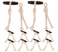 SEWACC 10 Pares Botones de Abrigo de Madera y Resina Cierres Decorativos Resistentes y Duraderos para Ropa para Reemplazo y Manualidades