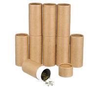SEWACC 10 Piezas Caja de embalaje de botella de aceite esencial plataforma pequeño tubo de cartón difusor borgoña box carton latas de almacenamiento práctico envase de Yellow