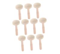 SEWACC 10 Piezas Herramientas de Madera para Principiantes Rodillo de Estampado de Hongos de Madera de Arte y Manualidades para Proyectos y Educativos