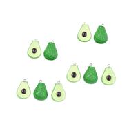 SEWACC 10 piezas Moldes Simulación Aguacate para Pulseras Collares Pendientes y Decoración DIY Accesorios Hechos Mano
