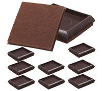 SEWACC 10 Piezas Soportes Antideslizantes para Muebles con Base de Goma y Fieltro Protectores para Ruedas de Sillas y Muebles Pesados Almohadillas Estables para Duros Fáciles de Instalar
