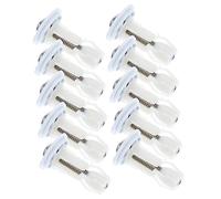SEWACC 10 piezas Tornillos de Expansión para Tapa Wc Kit de Reparación para Fijación de Asiento de Inodoro de Nylon Resistentes para Instalación Rápida y Duradera