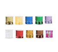 SEWACC 10 Unidades Lentejuelas Redondas de Pvc para Manualidades DIY Agujero Central, Fáciles de Usar, Ideales para Decoración y Creación de Joyería Artesanal Color Aleatorio
