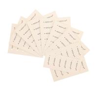 SEWACC 100 Etiquetas de Envoltura Coreanas de Papel Beige Diseño Creativo para Regalos, Expresando Bendiciones Sinceras en Ocasiones Obsequios