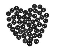 SEWACC 100 Piezas Botones Redondos Negros para Coser para Manualidades Scrapbooking y Proyectos de Decoración
