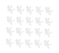 SEWACC 100 Piezas Colgante De Grulla De Papel Colgante De Grulla De Origami Cuentas De Letras Pendiente De La Vendimia Postes De Aretes Para Hacer Joyas Encanto De La Grúa Silver Aleación
