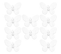 SEWACC 100 Piezas Luces Solares de Jardín LED Mariposa de Plástico, Accesorio para Decoración de Caminos y Césped, Mantenimiento, para Jardín Exterior