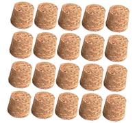 SEWACC 100 Tapones de Corcho para Botella de Vino Corcho para Copa de Vino de Roble Natural 21X20X16Mm Cierre Hermético Reutilizable para Hogar Bares y Restaurantes