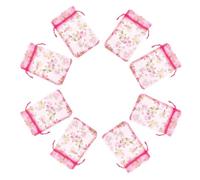 SEWACC 100piezas Bolsitas De Organza Decorativas Cordón para Dulces Joyería y Bodas y Fiestas