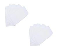 SEWACC 10piezas Estuche para Lápices Esmerilado Unidades Transparente para Bolígrafos Protector De Bolsillo para Médicos y Enfermeras Blancos