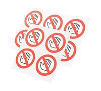 SEWACC 10piezas Pegatinas De Advertencia No Tocar Unidades Vinilo Para Seguridad Fábricas y Construcción