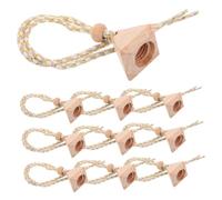 SEWACC 10piezas Tapas De Madera Para Botellas De Perfume Con Diseño Accesorios De Aromaterapia Para Difusores De Aceites Esenciales Tapones Decorativos Para Auto