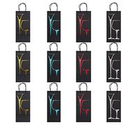 SEWACC 12 Bolsas De Vino Dobles 2 Bolsas De Papel para Botellas De Vino con Asa Bolsa De Mano para Vino Bolsa De Mano para Navidad Cumpleaños Bodas