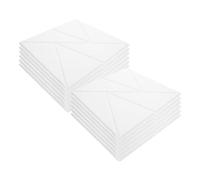 SEWACC 12 Paneles Acústicos Autoadhesivos de Alta Densidad para Aislamiento Acústico, Color Blanco, Fácil Instalación y Flexibilidad para Decoración de Paredes en Estudios y Oficinas