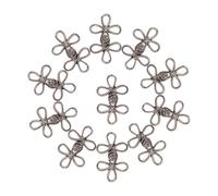 SEWACC 12 Pares Vintage Metal Cheongsam Buttons Retro Decorative Sewing Fasteners For Women Clothing Coats Shawls Collar Clips Classic Chinese Style