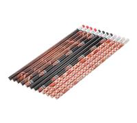 SEWACC 12 Piezas Lápices de Madera con Gomas de Borrar, para Dibujo y | Serie de Colores Vivos, Borrado Fácil, para Cuadernos, Papel para Dibujo, Aula y Casa