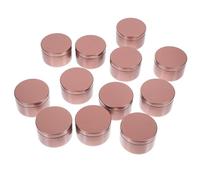 SEWACC 12 Piezas Tarro de Vela Aceite Esencial Lata de Aluminio para Velas y Uso Diario