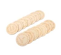 SEWACC 14 Piezas Tarjetas de de Madera para Recién Nacidos Conjunto Discos de Madera Accesorios Fotográficos para Momentos Especiales de Crecimiento