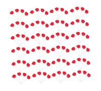 SEWACC 144 Piezas Cabezas de Rosas Artificiales de Espuma con y Flores Falsas para Manualidades de Novia Decoración de Fiesta DIY Rojo