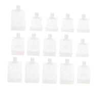 SEWACC 15 Bolsas Reutilizables para Loción y Champú de Viaje, Capacidad 30ml 50ml 100ml, Material Sub-pet Fácil de Limpiar, Diseño Especial para Almacenar Líquidos