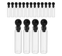 SEWACC 150 Frascos de Aceite Esencial de 1 Ml de Vidrio con Tapón de Bola Redondo, Mini Botellas Rellenable y Aromaterapia, Envases Transparentes para Viaje y Almacenamiento