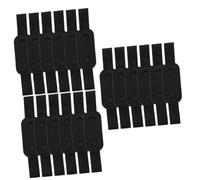 SEWACC 18 Piezas Estuche para Bolígrafos con Correa Computadora Portátil Caja De Lápices Estética Lindo Portalápices Escritorio Titular De La Pluma Compartimiento Aglutinante Equipo Black