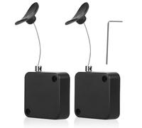 SEWACC 2 cables de seguridad para control remoto, retráctil, telescópico, de acero, para uso antirrobo al aire libre