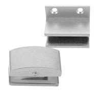 SEWACC 2 Guías para Puertas Corredizas de Vidrio de Aleación de Aluminio Rodillo Ajustable y Bloque de Goma Elástica para Baño Resistente y Duradero