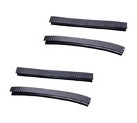 SEWACC 2 Pares Parachoques de Cubierta para Patineta de Silicona Negra Diseño , Resistente Abrasión Agua para Protección del Borde Tabla de Skate