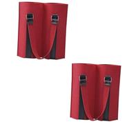 SEWACC 2 Piezas Bolsa de Fieltro para Botella de Reutilizable con Asa para Fácil Transporte Base Plana para Estabilidad para Regalo Navidad y Ocasiones Especiales