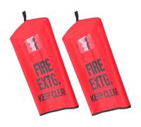 SEWACC 2 Piezas Cubierta de Extintor de Incendios Funda Protectora para Extintor de Tela Roja Resistente Intemperie Frío para Camión y Seguridad Pública