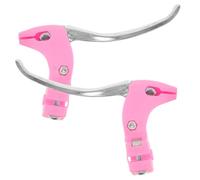 SEWACC 2 Piezas Palancas de Freno para Bicicleta de Montaña, Aluminio Rosa | Repuestos para Bici, Diseño Plegable y Elegante, Compatibles Varios Tipos de Bicicletas, para Ciclistas