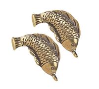 SEWACC 2 Piezas Pendientes Vintage para Decoración de Claves Amuletos de Feng Shui para Joyería de San Valentín y Bodas