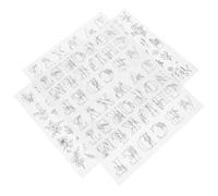 SEWACC 2 Piezas Plantillas Solubles Agua para Bordado DIY Estabilizador de Costura para Reparación y Diseño Adaptable Varios Aros para y Prendas