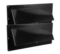 SEWACC 2 Piezas Protector de Ventilación Negro de Plástico | Instalación Rápida Tornillos, Repuesto para Salida de Campana y Ducha, Uso en Mantenimiento