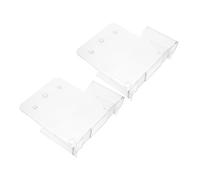 SEWACC 2 piezas Soporte de Pared Acrílico Transparente para de Unidades Organizador Colgante para Oficina y Escritorio Expositor Versátil para Folletos y Revistas