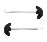 SEWACC 2 Piezas Tensor Portátil de Cordones para Zapatos Diseño Ergonómico, Acero Inoxidable y Abs, Fácil de Sujetar y Ajuste Cómodo para Patines y Deportes