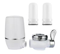 SEWACC 2 Unidades Filtro de Agua para Grifo de Cocina, Blanco Purificador | Cerámica y Abs, Diseño de 7 Capas Lavable, para Cocinar y Lavar Verduras en Casa