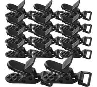 SEWACC 20 Piezas Abrazaderas Reutilizables para Tiendas de Campaña de Senderismo, Clips de Plástico Resistentes al Viento para Toldos y Carpas en Bodas al Aire Libre y Navegación
