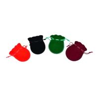 SEWACC 20 Piezas Bolsa De Joyería Forma Cordón para Joyas Dulces y Juguetes Pequeños Bolsas De Almacenamiento De Franela De Joyas Colores Surtidos