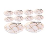 SEWACC 20 Piezas Botones Redondos Blancos con Textura Tejida Resistentes para Abrigos Suéteres Accesorios de Costura Diy Cierres para Camisas y Blusas