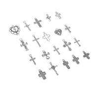 SEWACC 20 Piezas Dijes Cruz Vintage para Accesorios de Joyería Diy Colgantes Religiosos para Pulseras Conectores para Pendientes Diseño Clásico para Manualidades