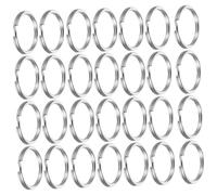 SEWACC 200 Piezas Anillos de Inoxidable Conectores Planos y Aros para Proyectos de Bricolaje y Organización de Llaves Diseño Chic y Elegante de Usar y Duradero