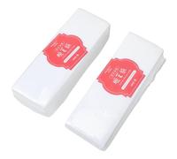 SEWACC 200 Tiras de Cera Depilatorias de Papel Encerado No Tejido de Color Claro para Cuerpo y Rostro, Tamaño Estándar, Paquete Doble de 100 Unidades, Bandas Depilatorias Profesionales