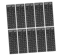 SEWACC 20hojas Pegatina para Teclado Ruso Cirílico Calcomanías De Repuesto para Teclado Pegatinas para Ruso para Portátiles y Computadoras De Escritorio para Estudiantes De Casa o